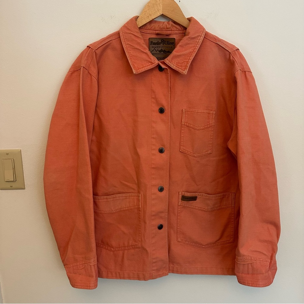 Powder River Outfitters Jacket Womens Size Large Salmon Pink Snap Zipper - Picture 2 of 8